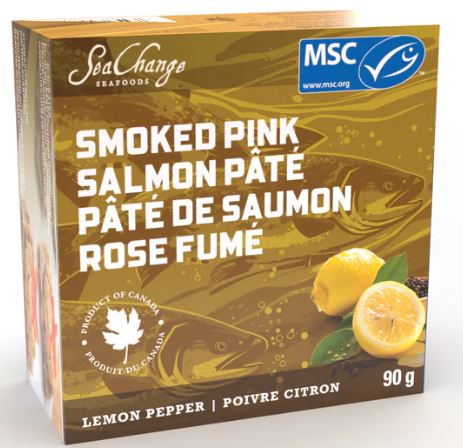 Lemon Pepper Smoked Pink Salmon Pâté 90g