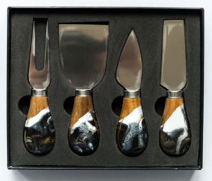 Cheese Knives Onyx Set of 4