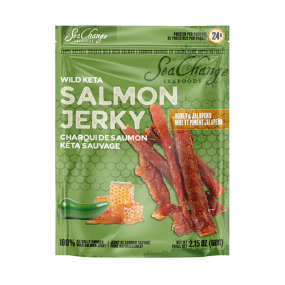 Honey and Jalapeno Wild Keta Salmon Jerky