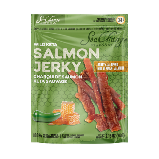 Honey and Jalapeno Wild Keta Salmon Jerky