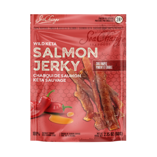 Chili Maple Wild Keta Salmon Jerky